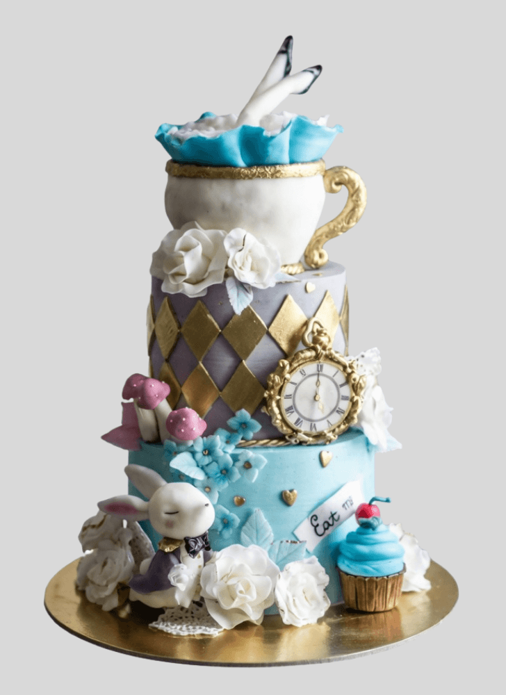 Angelic Alice in Wonderland Cake