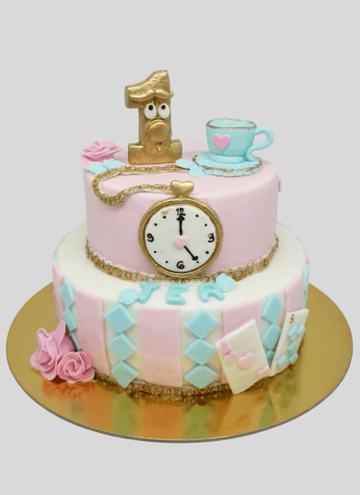 Appealing Alice in Wonderland Cake
