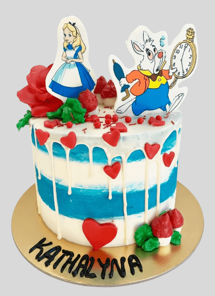 Mesmeric Alice in Wonderland Cake