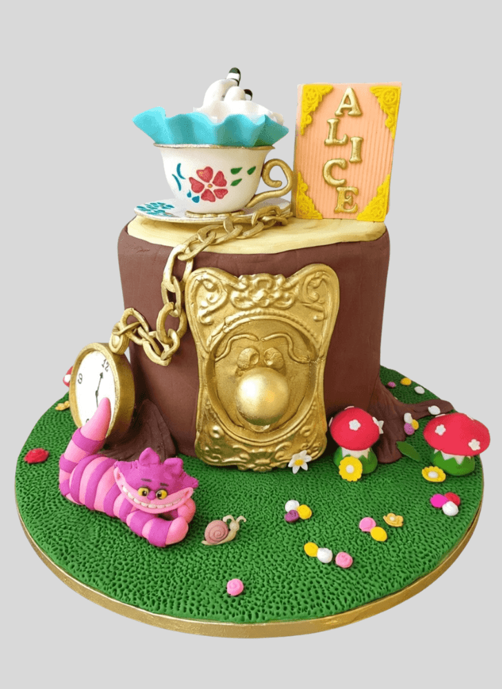 Radiant Alice in Wonderland Cake