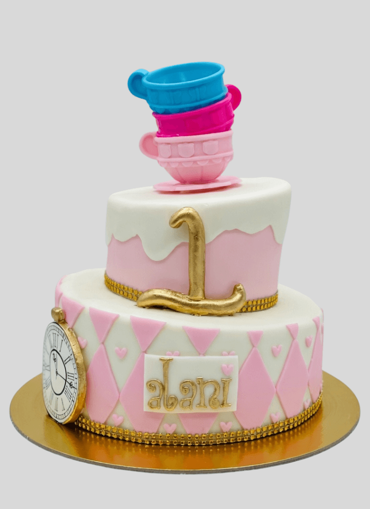 Refined Alice in Wonderland Cake