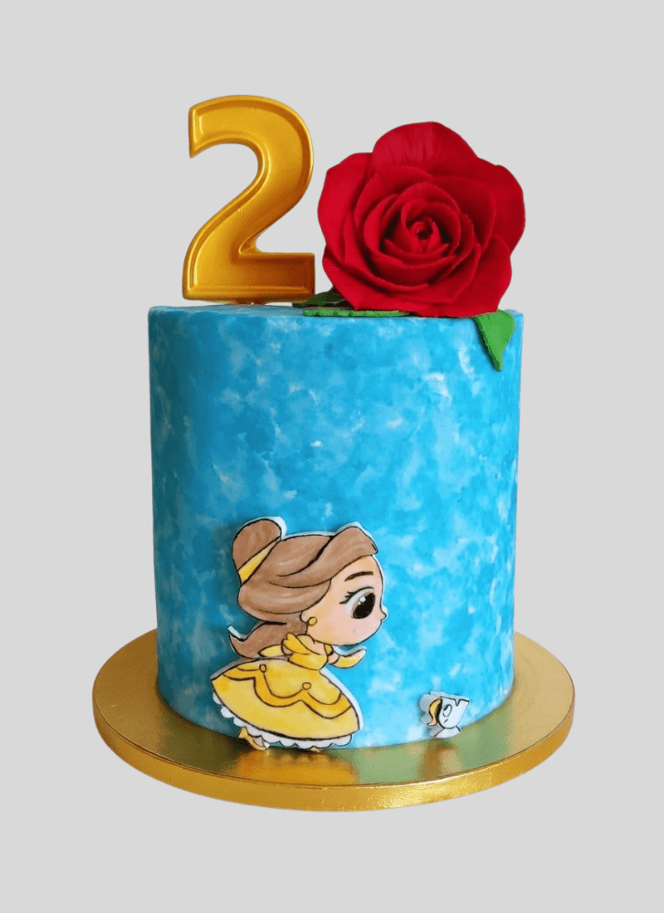 Angelic Beauty and the Beast Cake