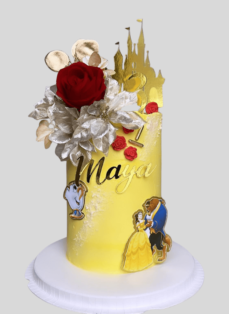 Delightful Beauty and the Beast Cake