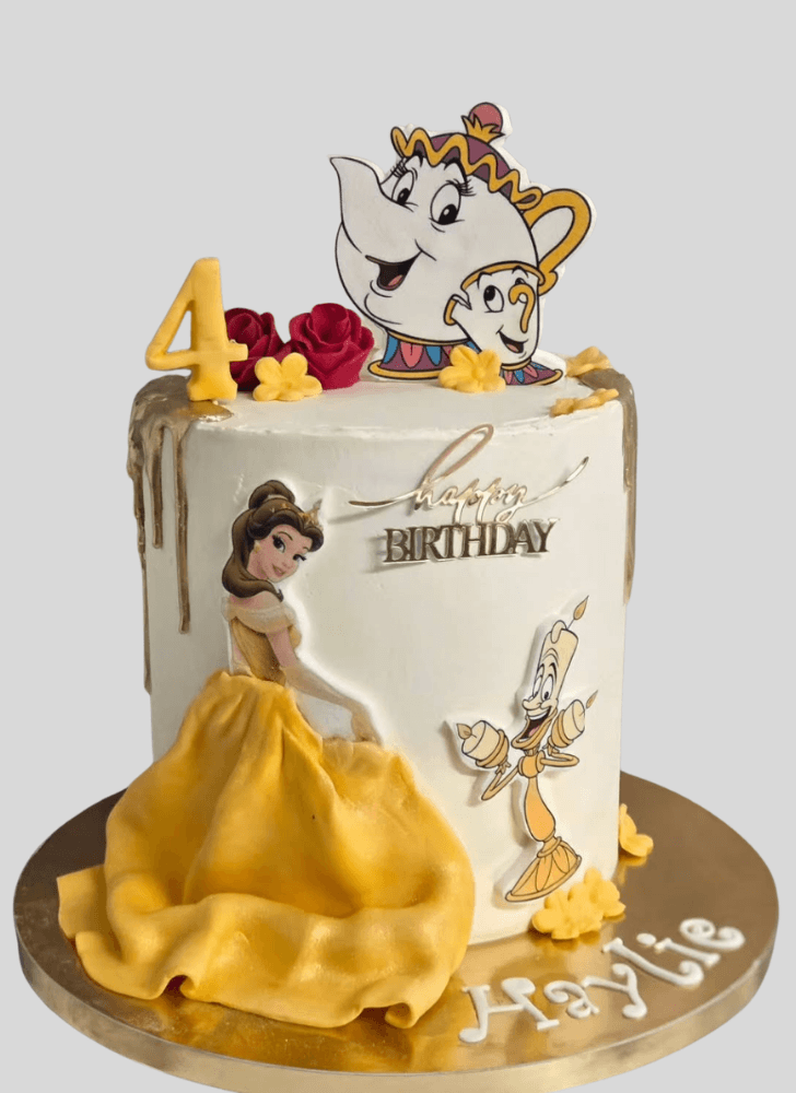 Enthralling Beauty and the Beast Cake