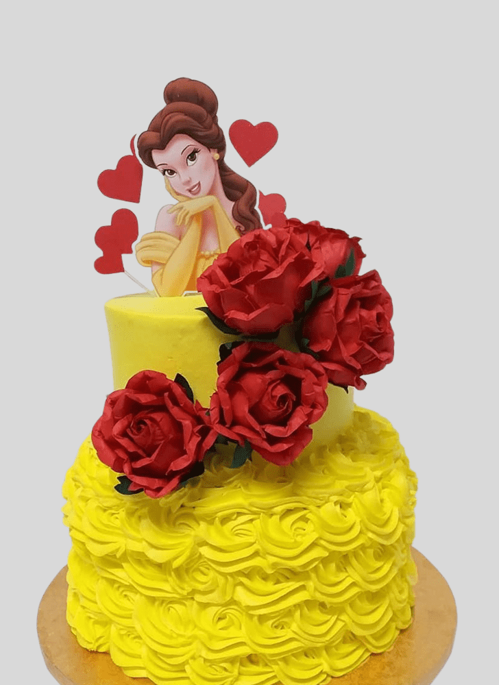 Inviting Beauty and the Beast Cake