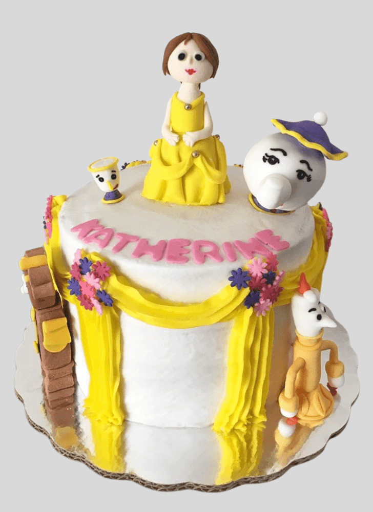 Lovely Beauty and the Beast Cake Design