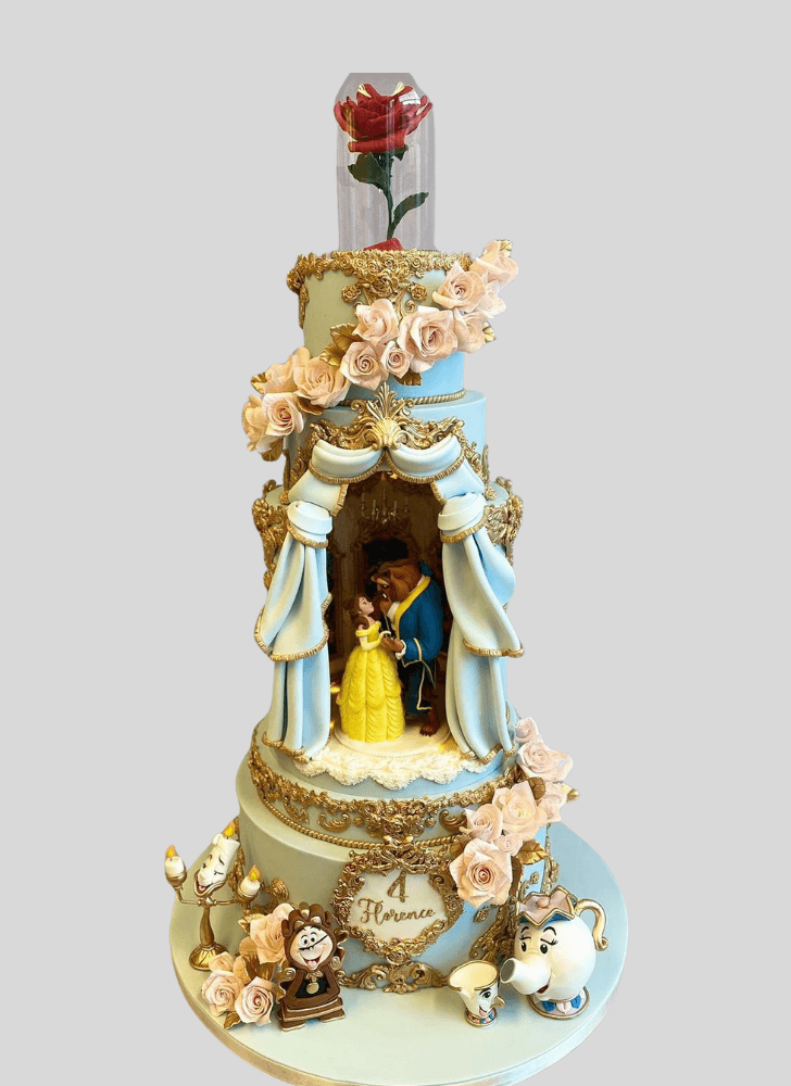 Pleasing Beauty and the Beast Cake