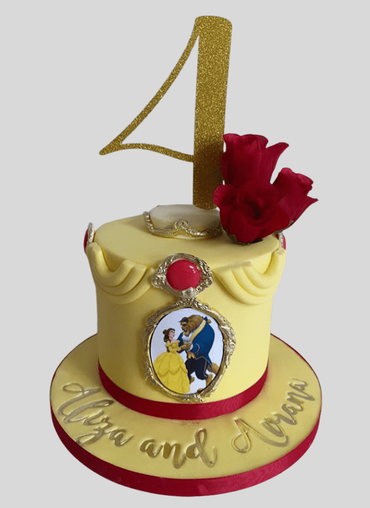 Resplendent Beauty and the Beast Cake