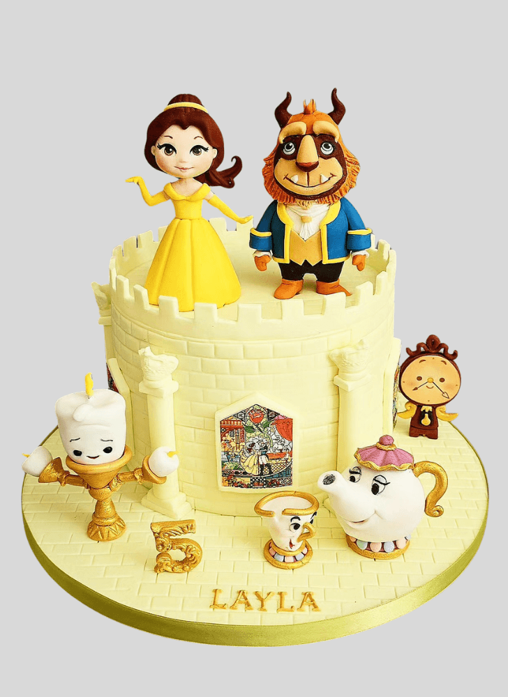 Stunning Beauty and the Beast Cake