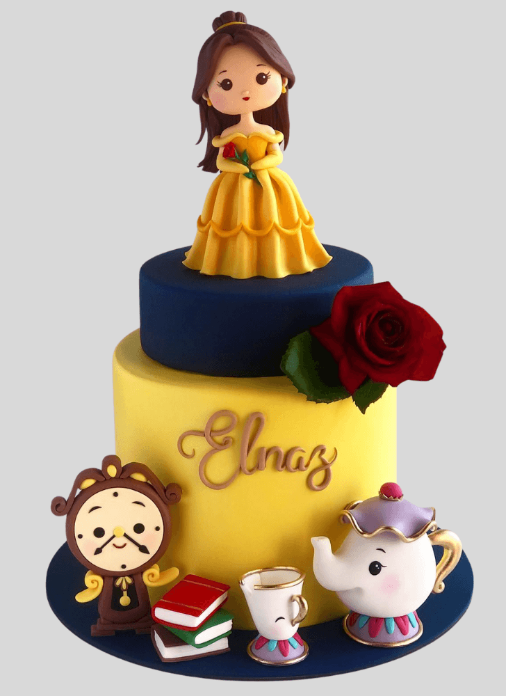 Wonderful Beauty and the Beast Cake Design