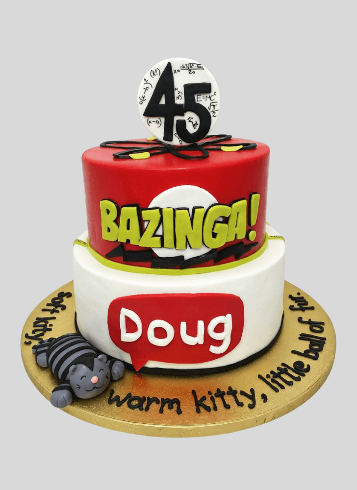 Alluring Big Bang Theory Cake