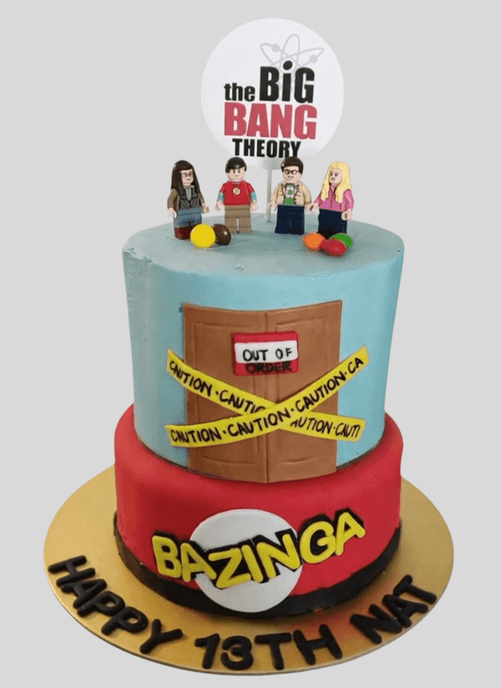 Angelic Big Bang Theory Cake