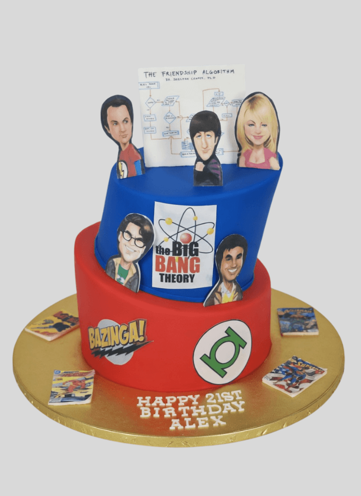 Good Looking Big Bang Theory Cake
