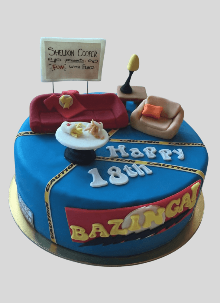 Radiant Big Bang Theory Cake