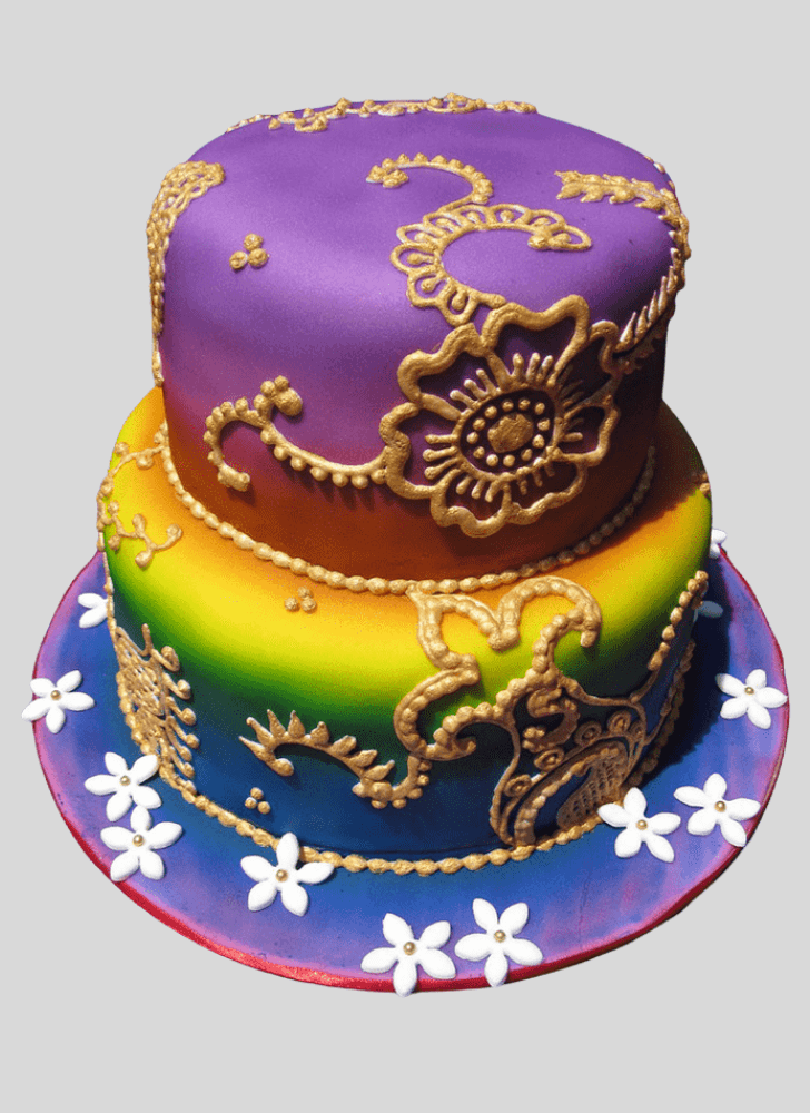 Fascinating Henna Cake
