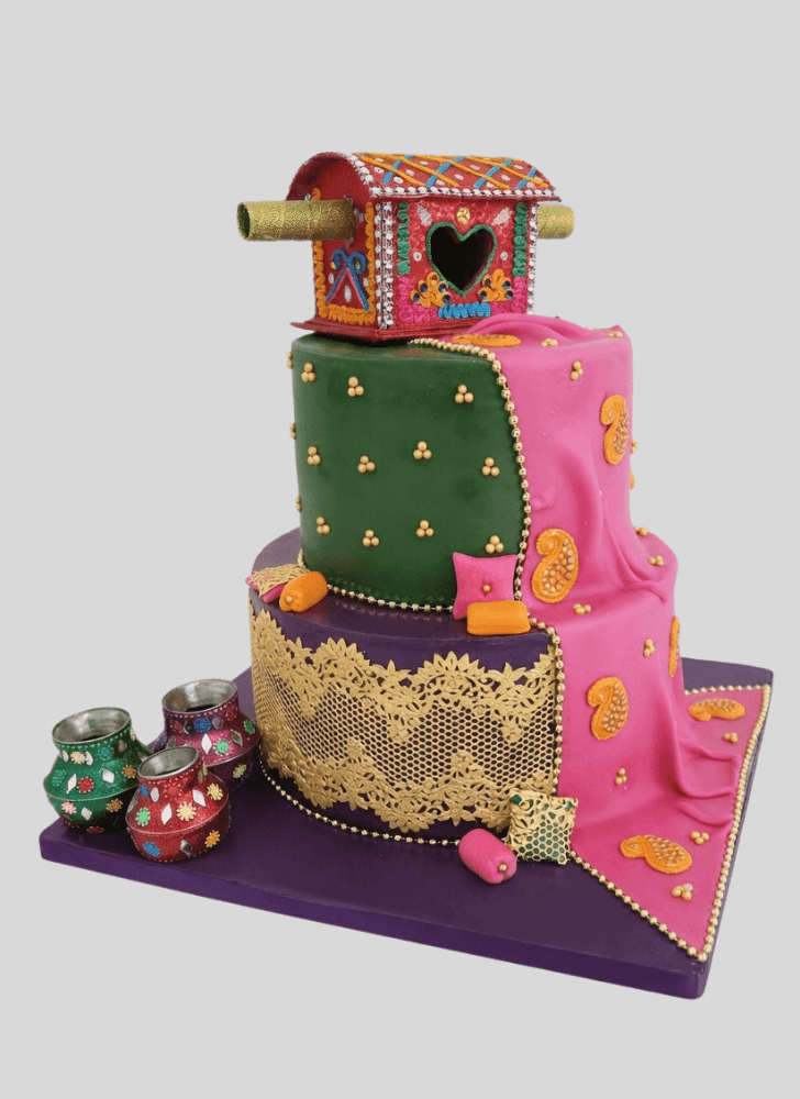 Pretty Henna Cake
