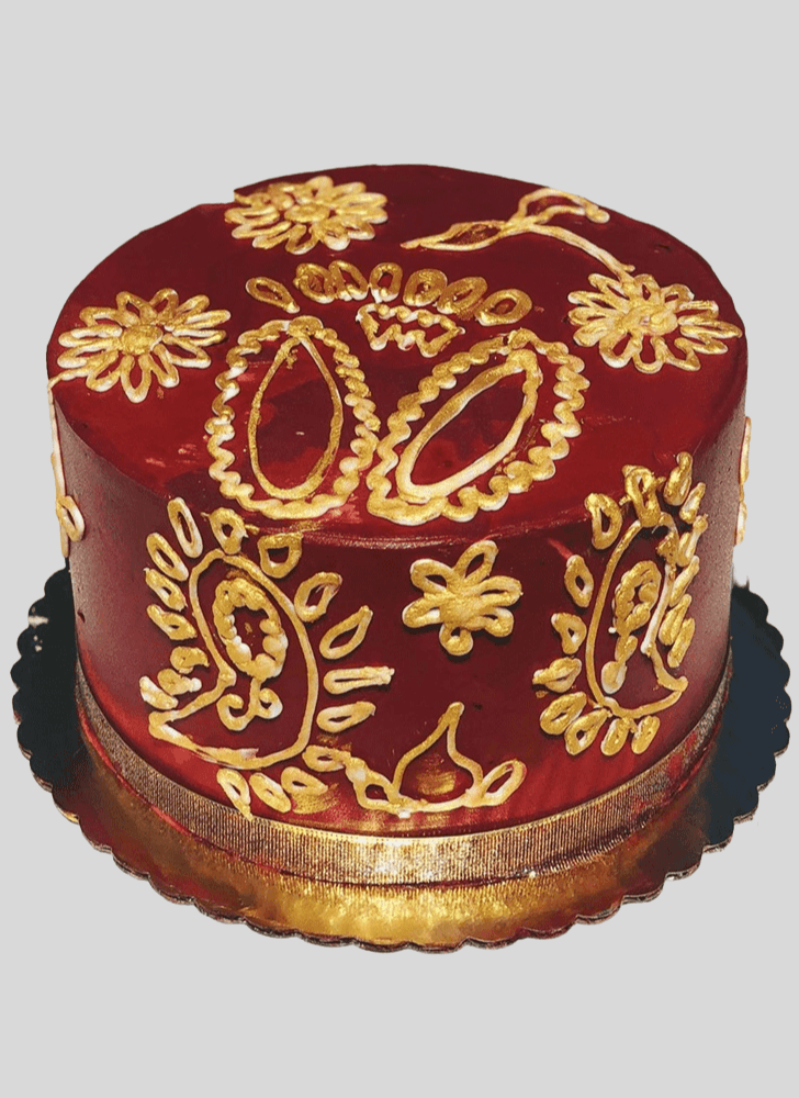 Resplendent Henna Cake