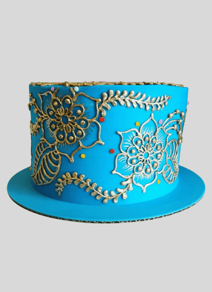 Wonderful Henna Cake Design