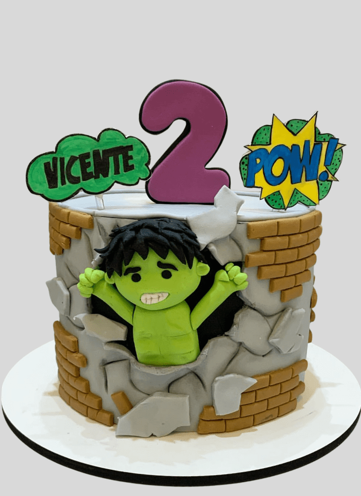 Adorable Hulk Cake
