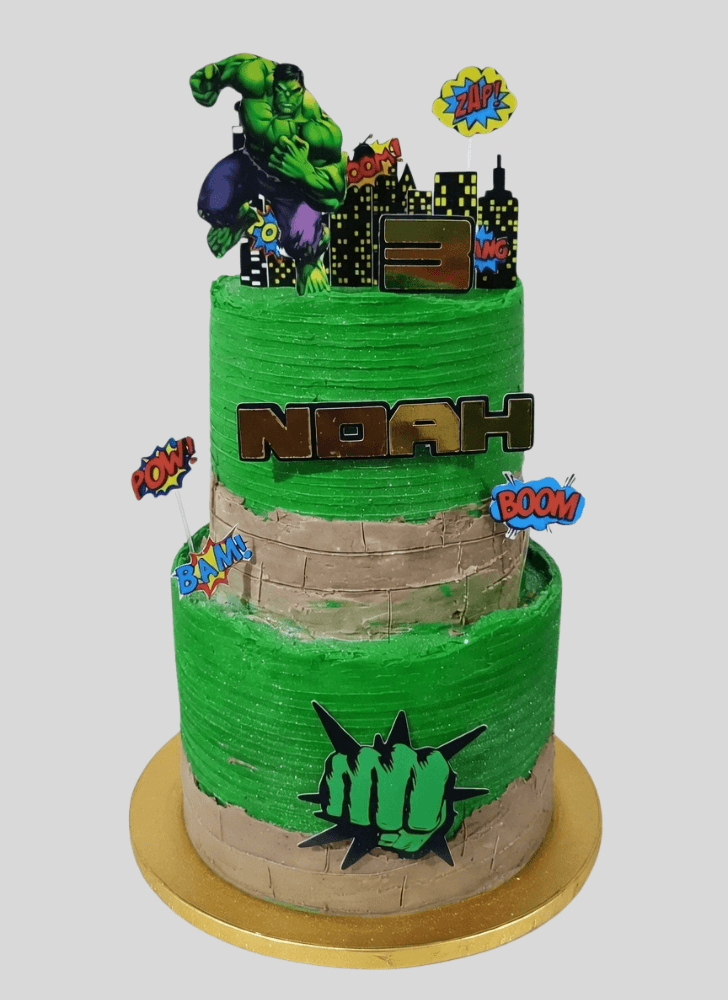 Charming Hulk Cake