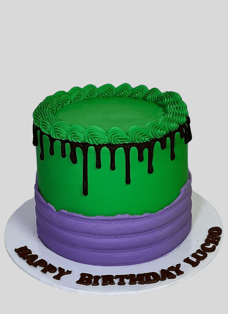 Delightful Hulk Cake