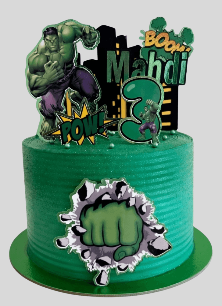 Marvelous Hulk Cake