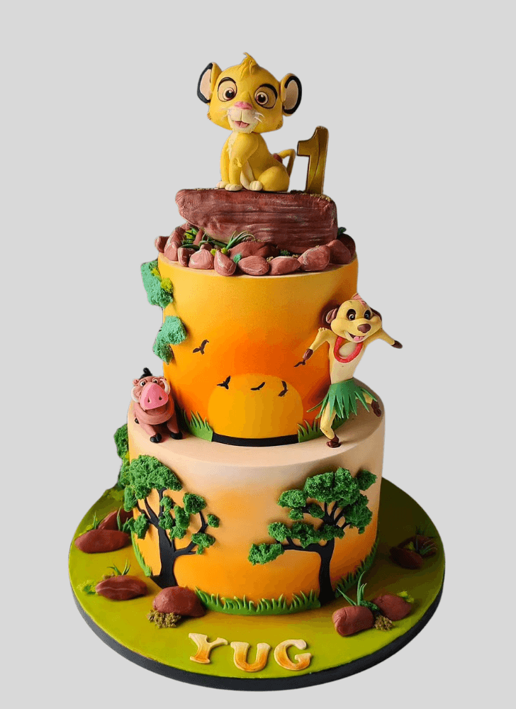 Angelic Lion King Cake