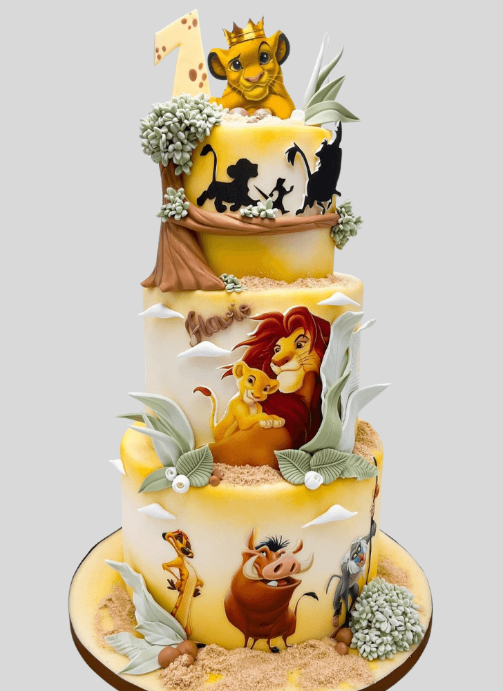 Beauteous Lion King Cake