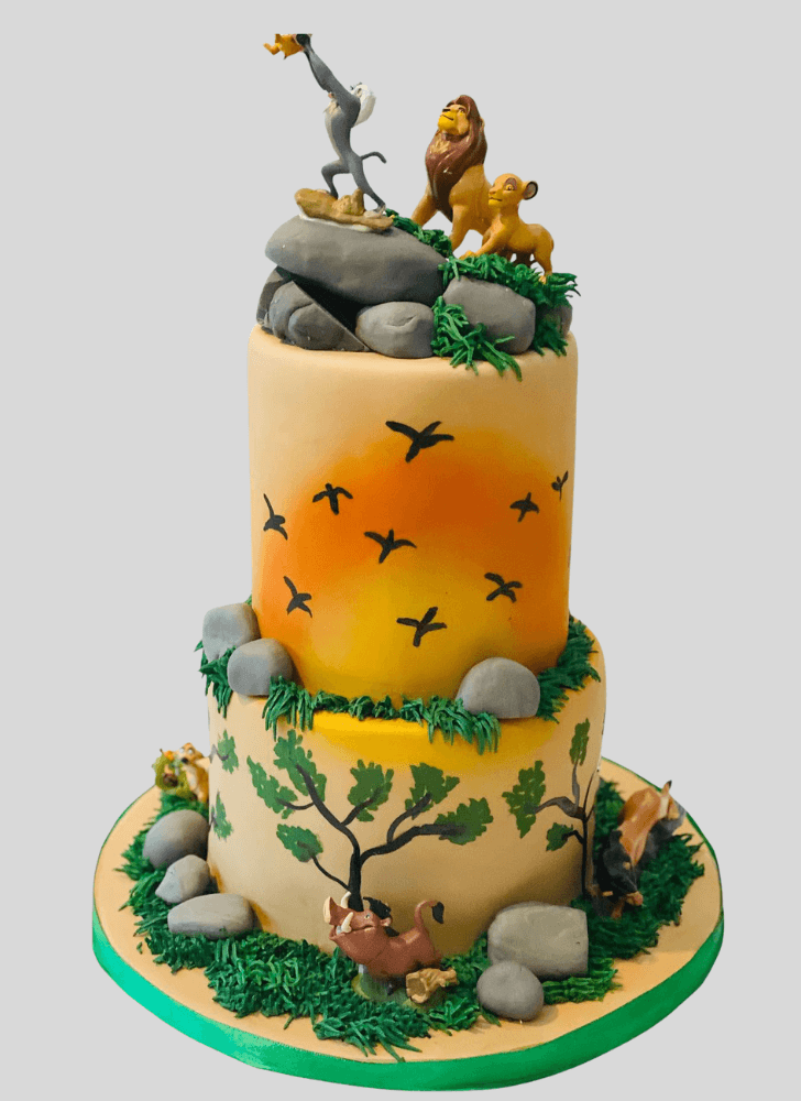 Charming Lion King Cake