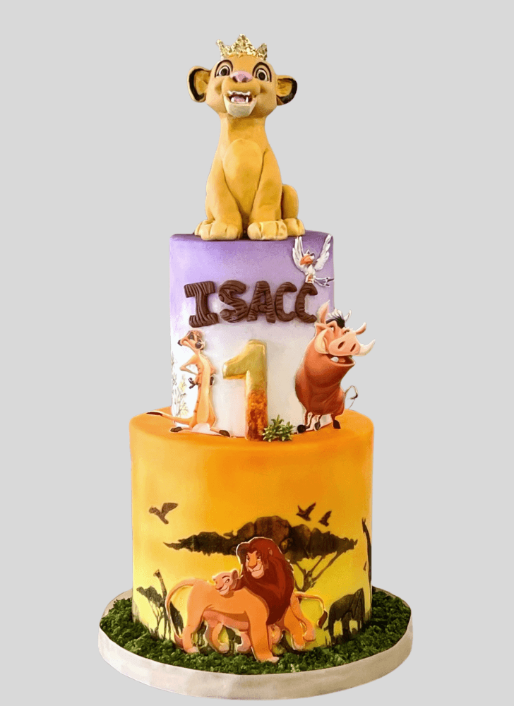 Dazzling Lion King Cake