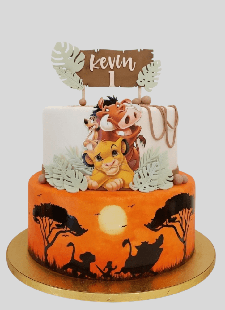 Delightful Lion King Cake