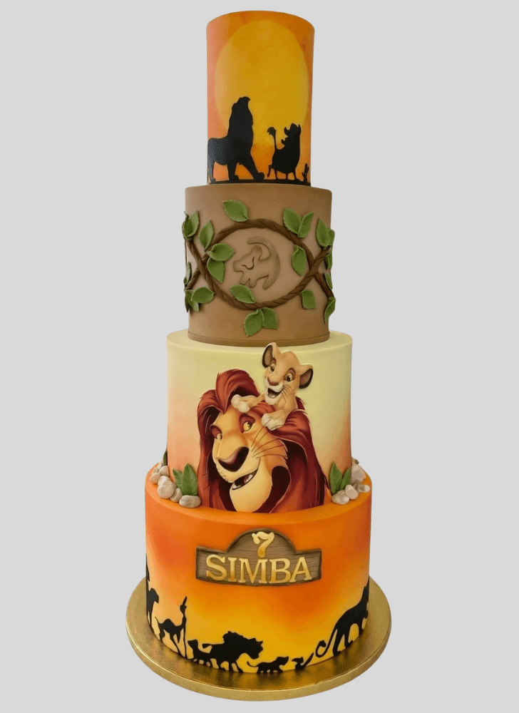 Enticing Lion King Cake