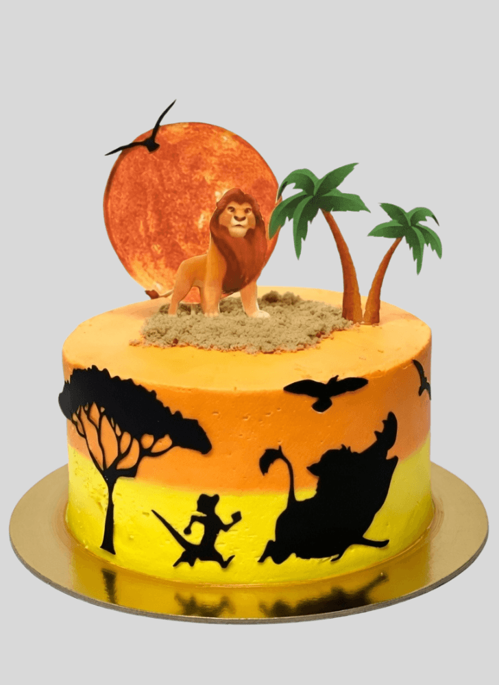 Graceful Lion King Cake