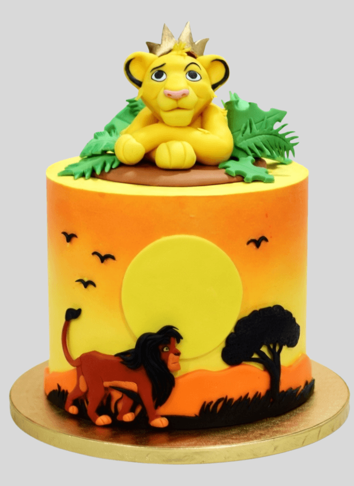 Inviting Lion King Cake