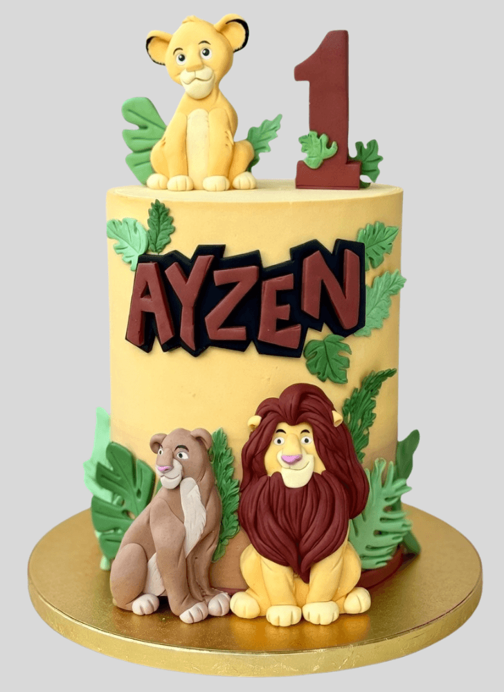 Magnificent Lion King Cake