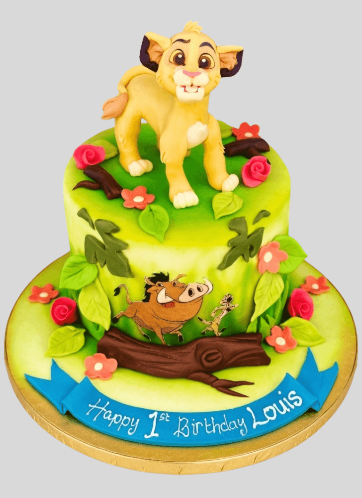 Mesmeric Lion King Cake