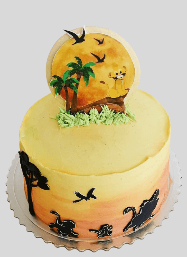 Pretty Lion King Cake