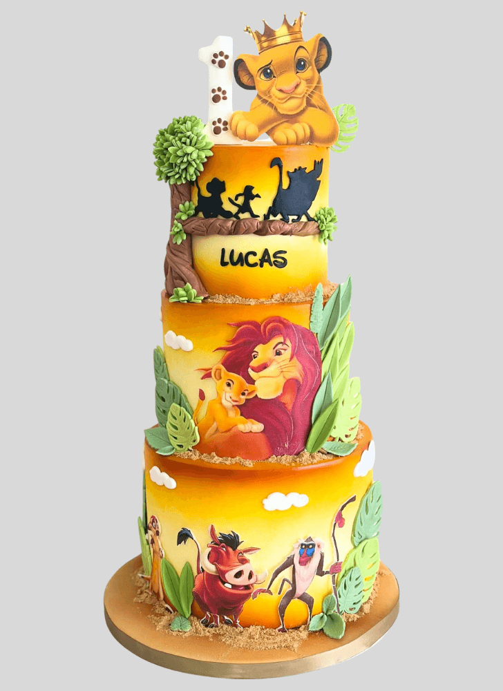 Shapely Lion King Cake