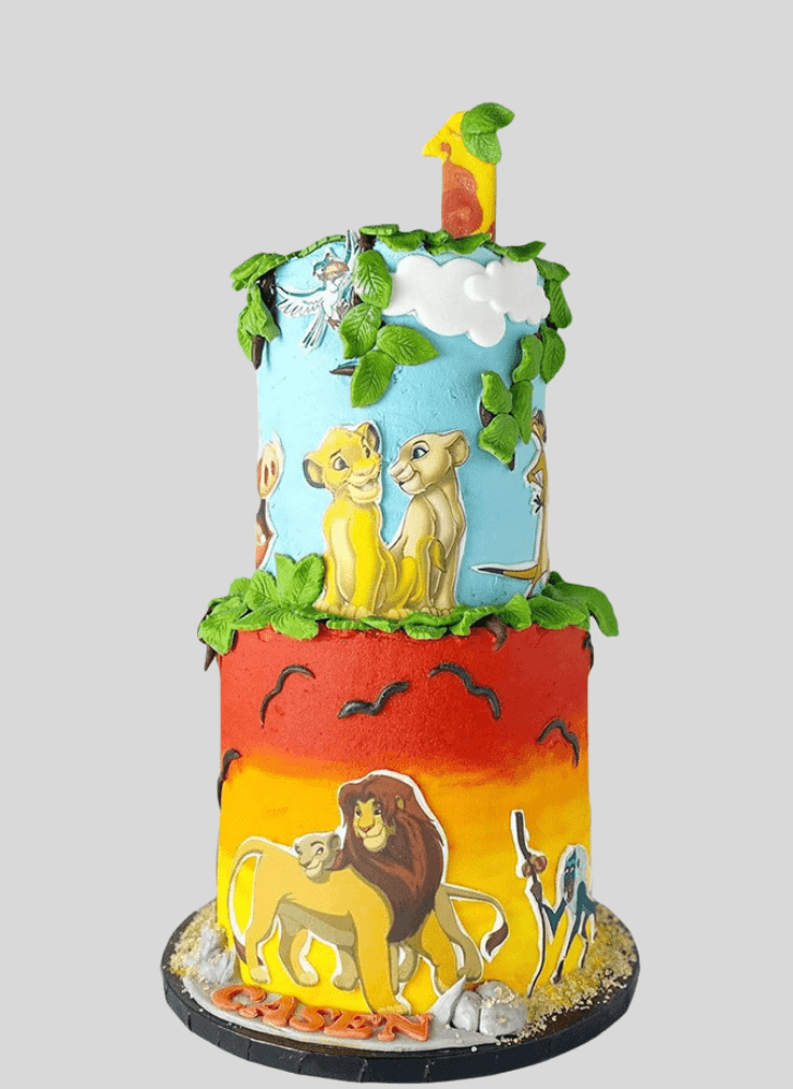 Slightly Lion King Cake