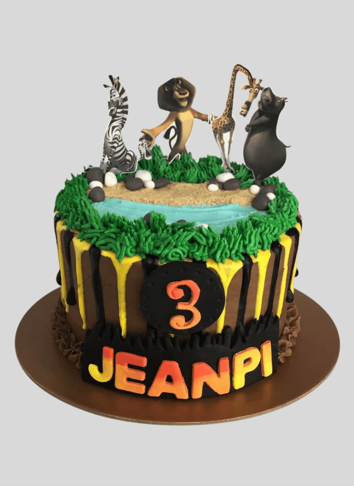 Lovely Madagascar Cake Design