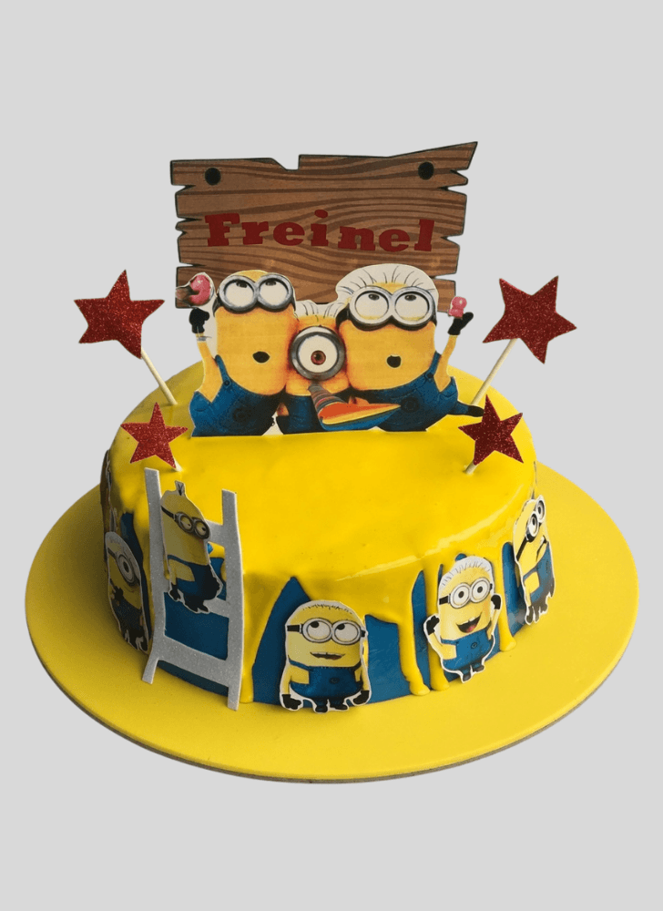 Magnetic Minions Cake