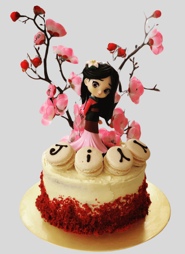 Lovely Mulan Cake Design