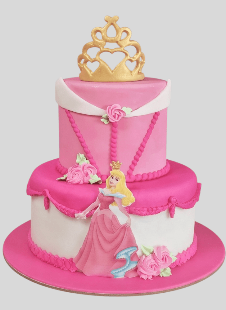 Adorable Princess Aurora Cake