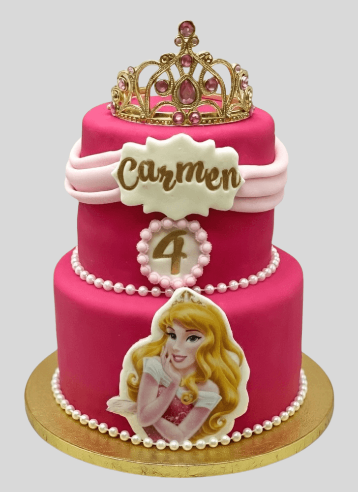 Adorable Sleeping Beauty Cake