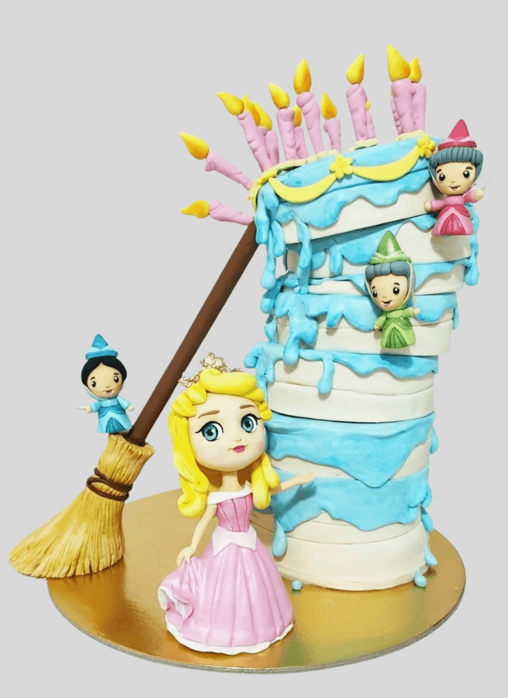 Delicate Sleeping Beauty Cake