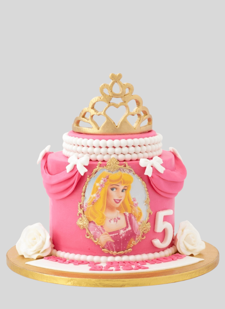 Inviting Sleeping Beauty Cake