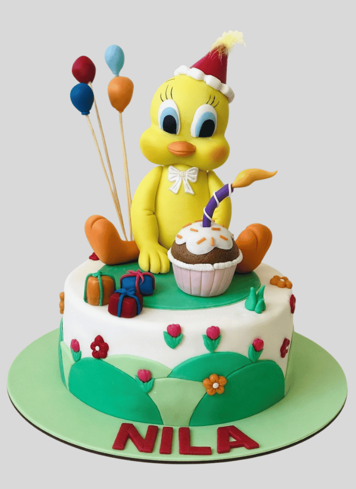 Alluring Tweety Cake