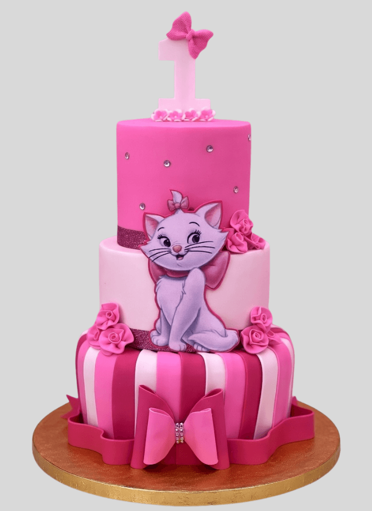 Elegant Aristocats Cake