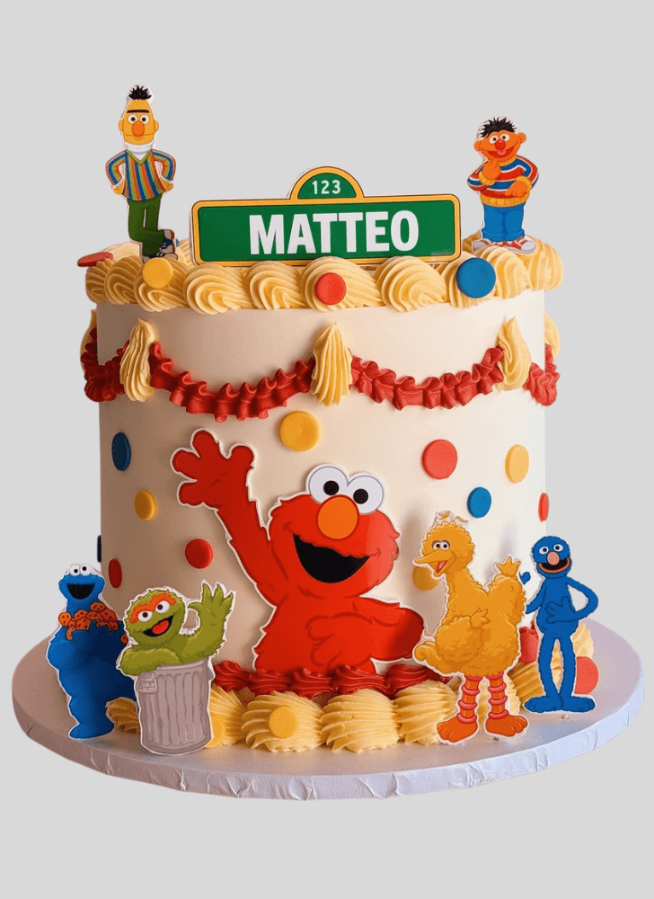 Appealing Elmo Cake