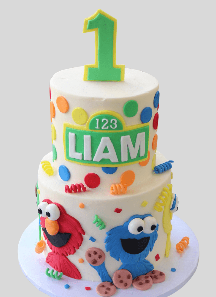 Handsome Elmo Cake